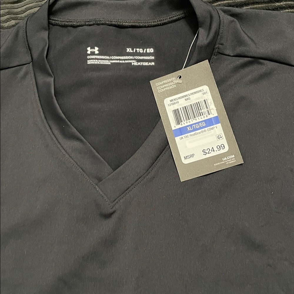 Under Armour men’s V neck tactical fitted compression T new with tags - Picture 11 of 11